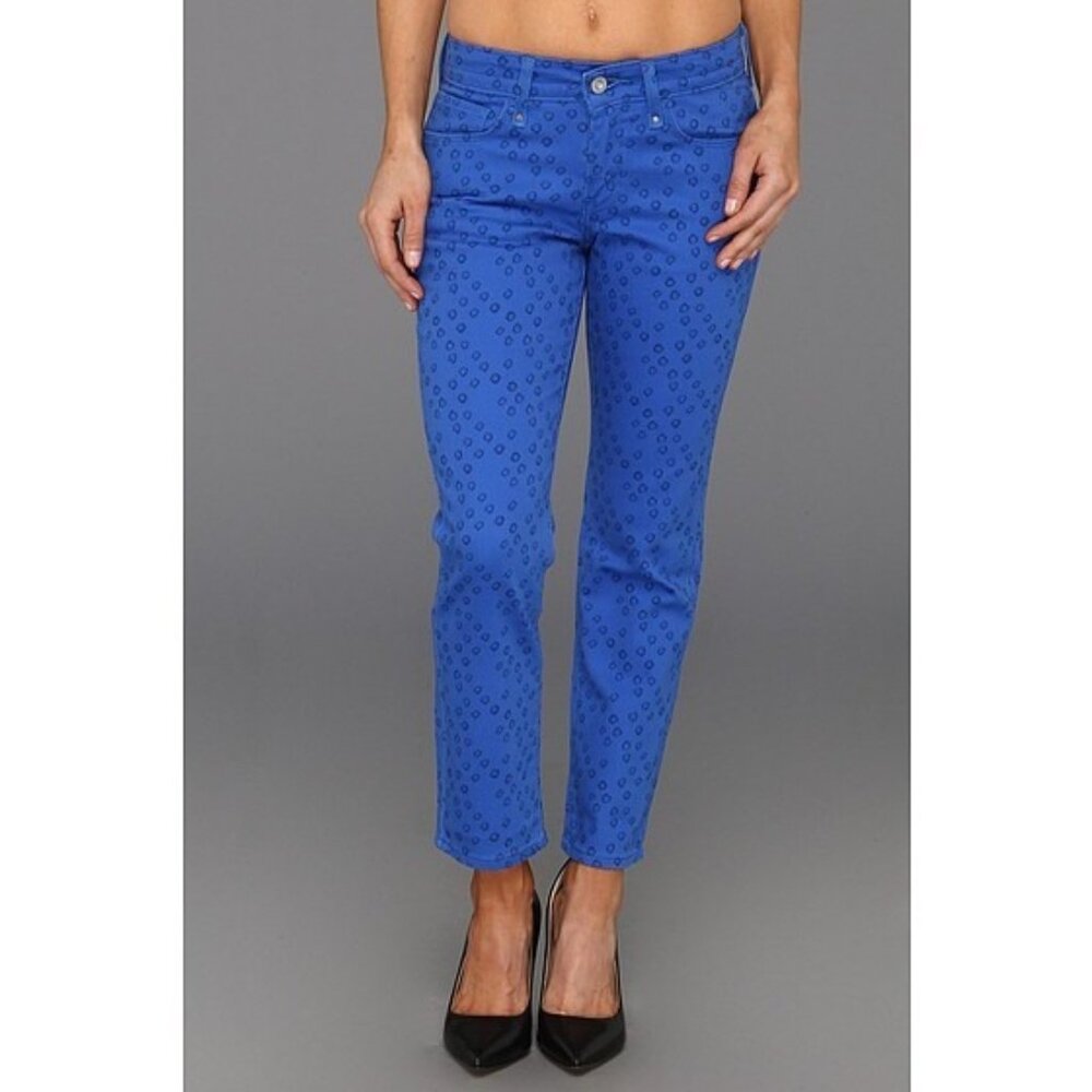 Levi's Skinny Jeans Mid Rise Skinny Cobalt Blue Denim Jeans SZ 4P Petite NWT